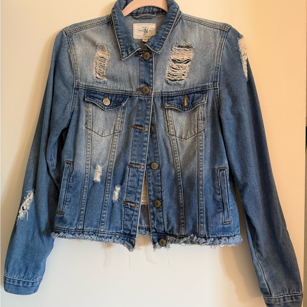 Distressed Blue Denim Jacket